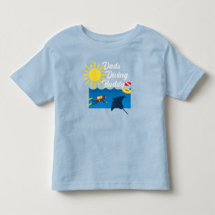 Vater Diving Buddy Design - Kleinkind Fine Jersey T-shirt
