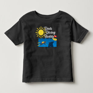 Vater Diving Buddy Design - Kleinkind Fine Jersey  T-shirt
