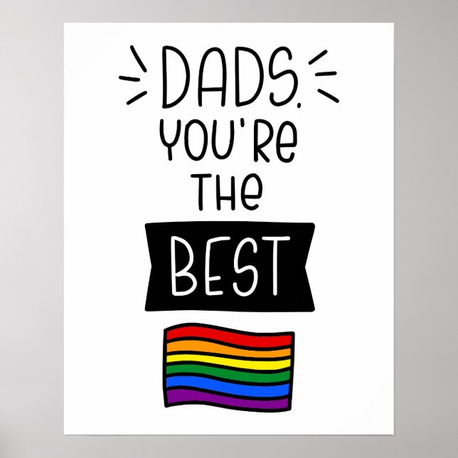 Vater, du bist der beste Pride - Vatertag Poster (Vorne)