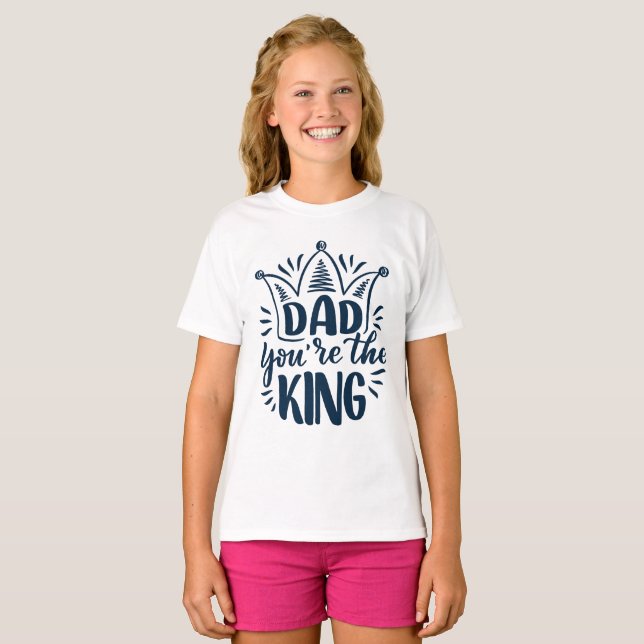 Vater du bist der König Kinder T - Shirt (Vorne ganz)