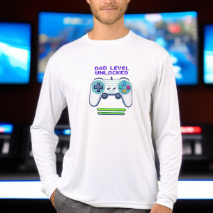 Vater-Ebene entriegelt Geschenk des ersten Vater Tri-Blend Shirt