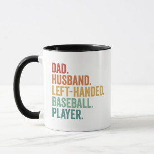 Vater Ehemann Baseball Linkshänder Legende Tasse