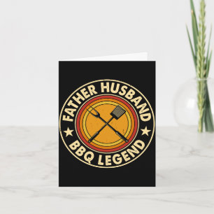 Vater Ehemann BBQ-Legende Hinterhof-Grill Karte