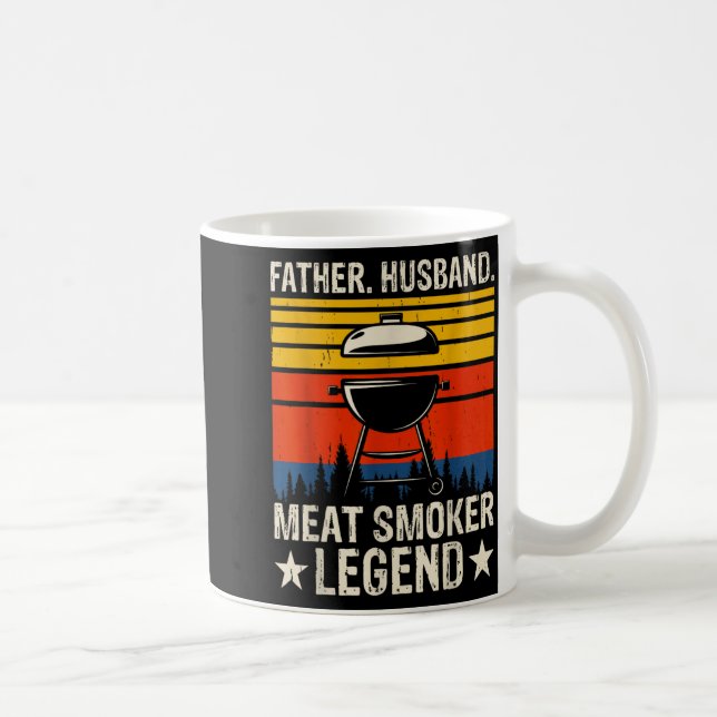 Vater Ehemann Fleischraucher Legende Bbq Dad Kaffeetasse (Rechts)