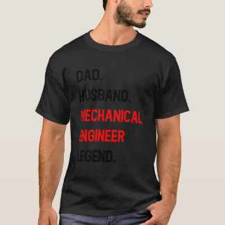Vater Ehemann Maschinenbauingenieur Legende Bürojo T-Shirt
