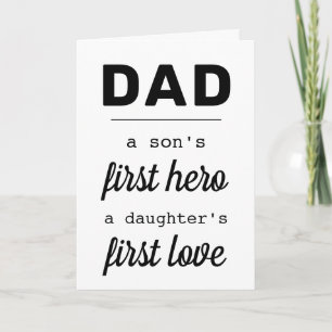Vater: Ein Held für den Sohn, Vatertag-Typografie Karte