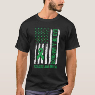 Vater einer Warrior Scoliose Awareness Family US F T-Shirt