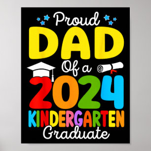 Vater eines Cl 2024 Kindergarten-Graduate Senior G Poster