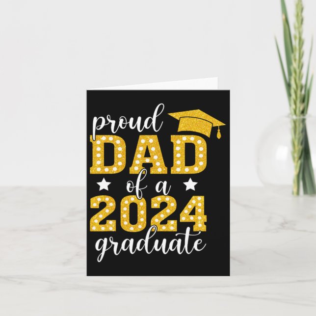 Vater eines Cl von 2024 Graduate Senior Abschluss  Karte (Vorderseite)