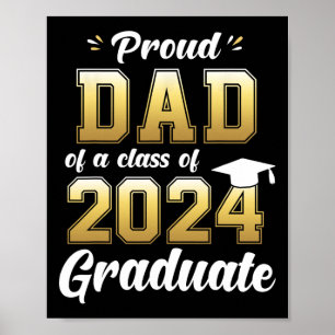 Vater eines Cl von 2024 Shirt Daddy Senior 24 Poster