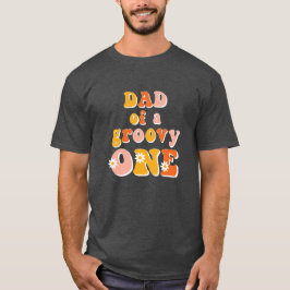 Vater eines Groovy One Retro Erstes Shirt zum Gebu