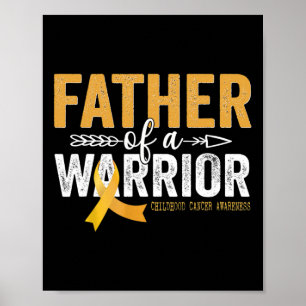 Vater eines Kriegers Krebs im Kindesalter - Ribbon Poster