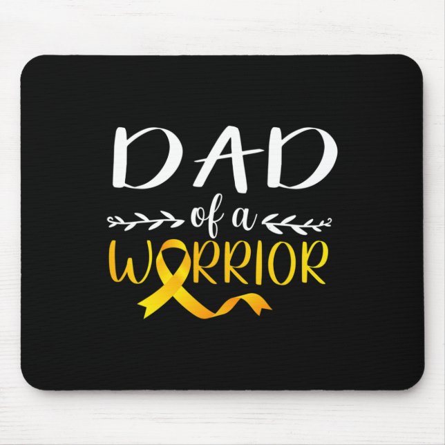 Vater eines Kriegers zur Sensibilisierung für Kreb Mousepad (Vorne)