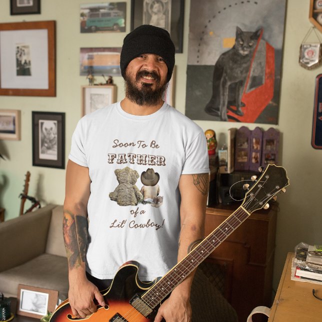 Vater eines Lil' Cowboy & Teddy Bären T-Shirt (Von Creator hochgeladen)