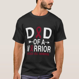 Vater eines Warrior-Sichelzellenmonats Burgu T-Shirt