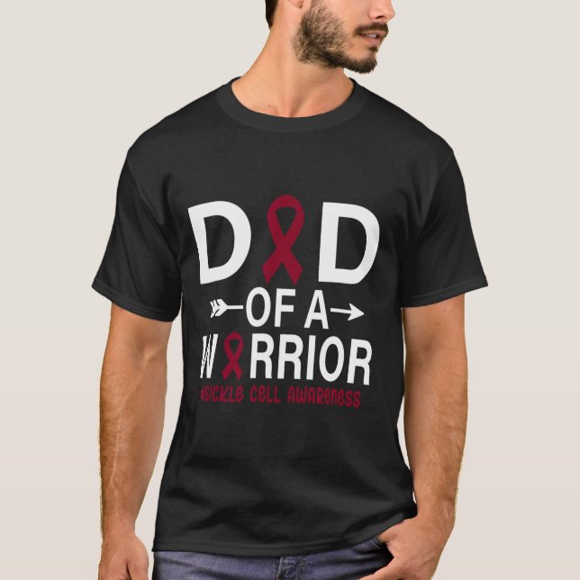 Vater eines Warrior-Sichelzellenmonats Burgu T-Shirt (Vorderseite)