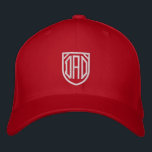 Vater Einfache moderne Typografie Bestickte Baseballkappe<br><div class="desc">Vater Simple Modern Typografy Custom Sticked Baseball Cap bietet die einfache moderne bestickte Text "Vater". Perfekt als Geschenk für Vater's Day,  Weihnachten,  Geburtstag und mehr. Erstellt von Evco Studio www.zazzle.com/store/evcostudio</div>