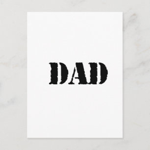 VATER Einfache Vatergeschenke Postkarte