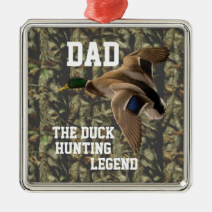 Vater Entenjagd Legende Erpel Vater Camo Ornament Aus Metall