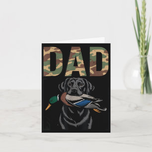 Vater Entenjagd schwarzer Labradors Hund Tarndruck Karte