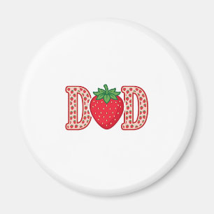 Vater-Erdbeerschrift-Vektor-Shirt-Design_1 Magnet