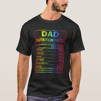 Vater Ernährungsfakten Ideen für Vater Papa T-Shirt