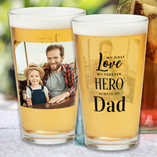 Vater Erste Liebe Forever Hero Personalisiertes Fo Glas