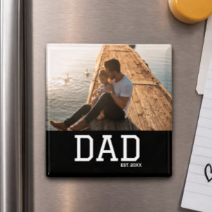 Vater Erstellte Anpassbare Vater-Tag-Foto Magnet
