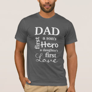 Vater erstes eines Sohns Held die erste Liebe T-Shirt