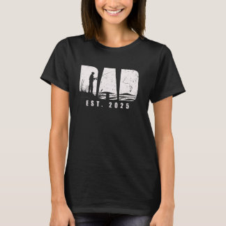 Vater Est 2025 Angeln Vater Wird Neuer Baby-Vater T-Shirt