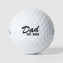 Vater Est. 2025 Personalisiertes Geschenk für den  Golfball