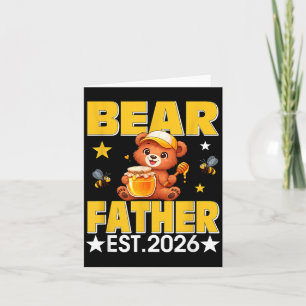 Vater Est 2026 Florale Fliege Müttertag Bär Karte