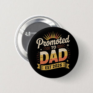 Vater Est. 2026 Lustige neue Vater Schwangerschaft Button