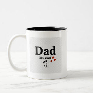 Vater Est. 2026 Tasse Geschenk für den neuen Vat