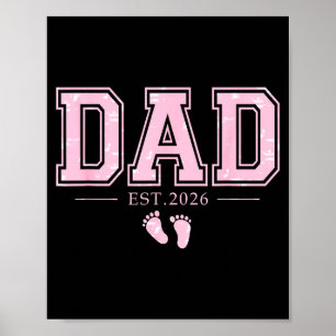 Vater Est 2026 Vatertag Erster Vater Eines Mädchen Poster