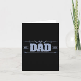 Vater Est. Daddy Fathers Day 1972 Karte