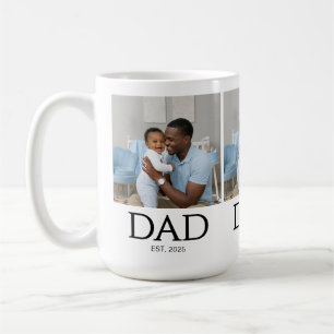 Vater Est Established Klassische Kappen Weiß Foto Kaffeetasse