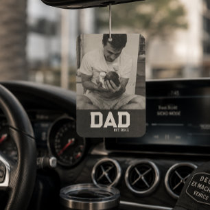 Vater Est Foto Schwarz & Weiß Jahr Vatertag Autolufterfrischer