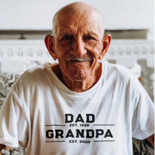 Vater Est Opa Est Custom Vater Großvater Vater T-Shirt