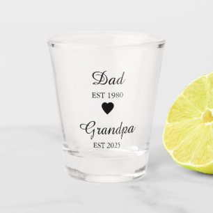 Vater est. & Opa est. - Geschenk für ein benutzerd Schnapsglas