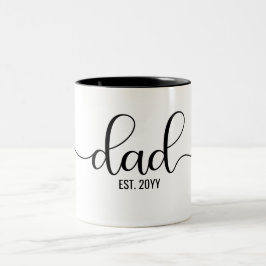 Vater Est, Papa wird sein | Elegante Geschenke aus Zweifarbige Tasse