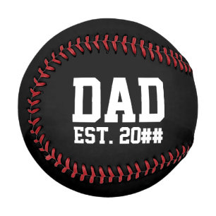Vater Est. Vorlage für Schwarz und Weiß Baseball