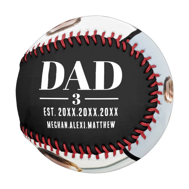 Vater Etabl. Jahr Name Nummer 3 Foto Fette Schrift Baseball (Rückseite Links)