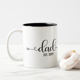 Vater Etabliert, Daddy to be| New Dad Geschenke Zweifarbige Tasse