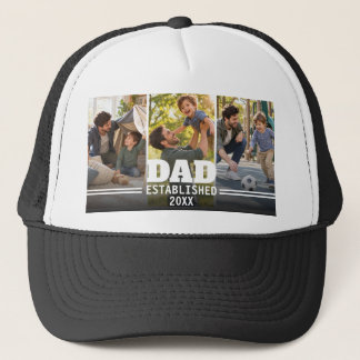 Vater Etabliert Foto-Geschenk Truckerkappe