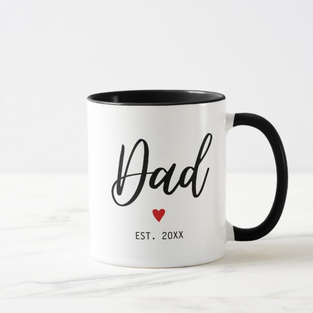 Vater etabliert Modernes Minimalistisch Tasse (Rechts)