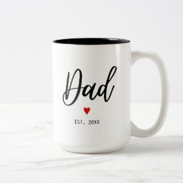Vater etabliert Modernes Minimalistisch Zweifarbige Tasse