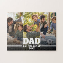 Vater etabliert Vater-Kind-Foto-Geschenk