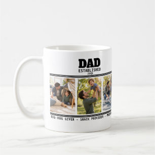 Vater etabliert Vater-Kind-Foto-Geschenk Kaffeetasse