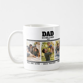 Vater etabliert Vater-Kind-Foto-Geschenk Kaffeetasse